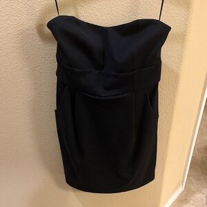 LC Lauren Conrad Classic Black Strapless Dress